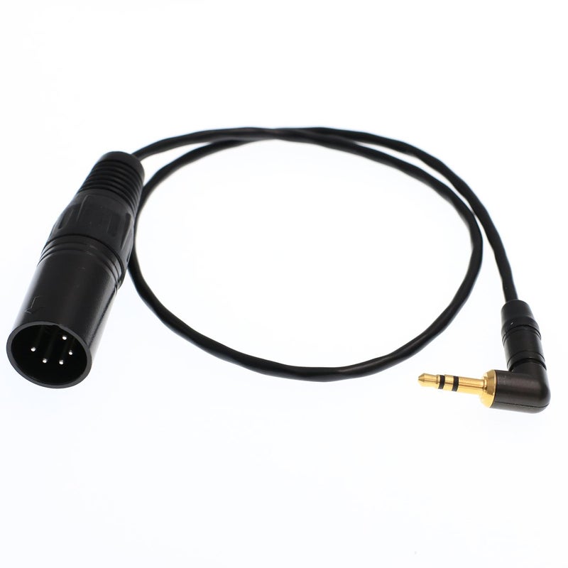 DRRI 5 Pin XLR Male to 3.5mm TRS Male Jack Stereo Audio Cable for ARRI XT - Image 1